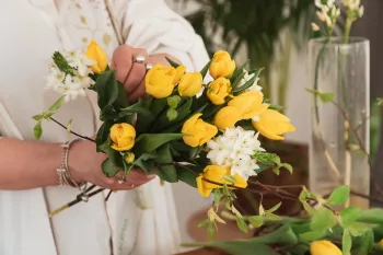 photo comme un bouquet dans l'eau